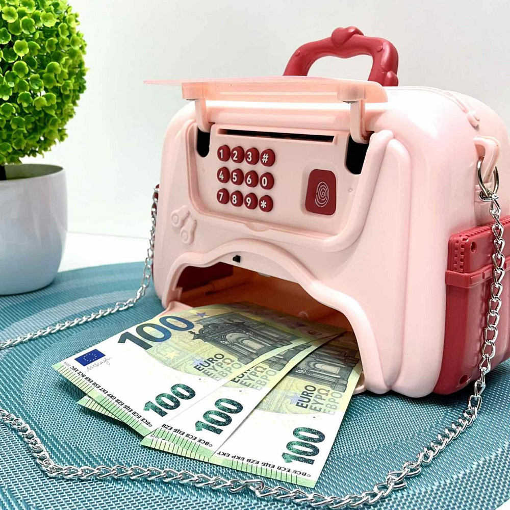 Скарбничка-сейф для дівчинки Сумочка з кодовим замком звук світло Рожева (MK 5418) Чернігів - фото 10