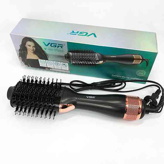 Електрична фен-щітка для гладкої зачіски VGR V-492, Фен для волосся від мережі, Фен з різними режимами NR-48 Івано-Франківськ