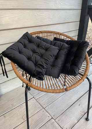 Подушка для стільців (40x40х5 см) Decorator Velour колір чорний 84-122 Київ