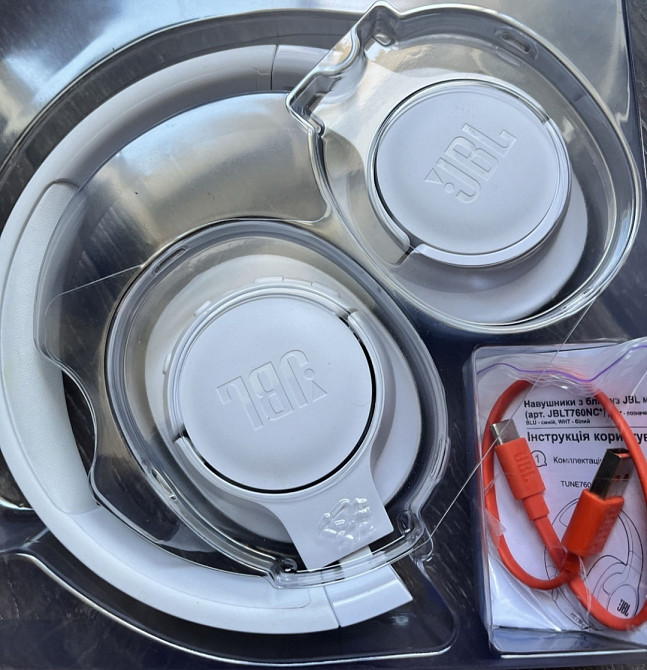 Наушники: JBL Tune 760 NC White . Накладні! Харків - фото 7