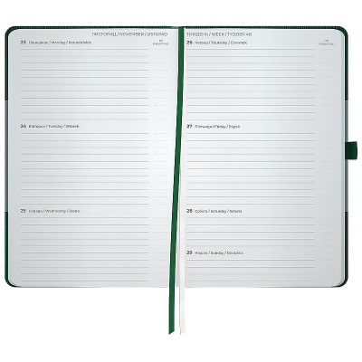 Еженедельник Axent датированный 2026 Partner Lines 125х195, темно-зеленый (8515-26-23-A) Винница - изображение 5