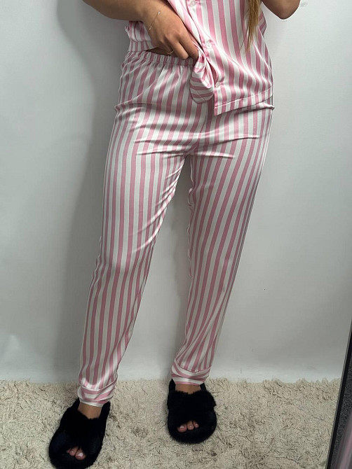 Жіноча піжама сатин Рожевий2 XL-XXL Харків - фото 2