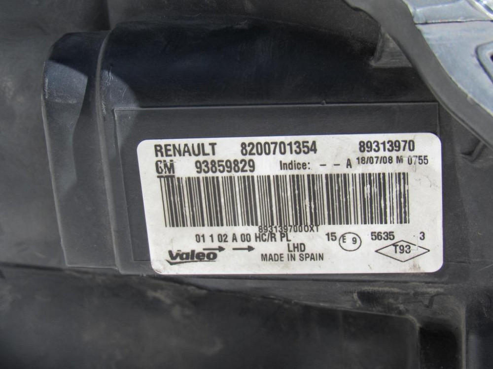 Фара ліва Renault Trafic 2007-2013 Ковель - фото 2