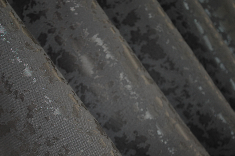 Комплект штор на люверсах VR-Textil Лен мрамор Pavliani ХО № 1267ш Серо-коричневый 150х250 см 2 шт (37-0100) Киев - изображение 9