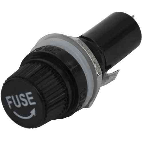 Тримач запобіжника (Fuse) , 6х30мм, 10А, чорний (Тип1) Полтава