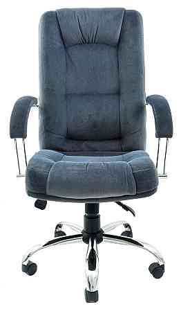 Офісне Крісло Керівника Richman Alberto Misti Dark Grey Хром М2 AnyFix Темно-Сірий Київ