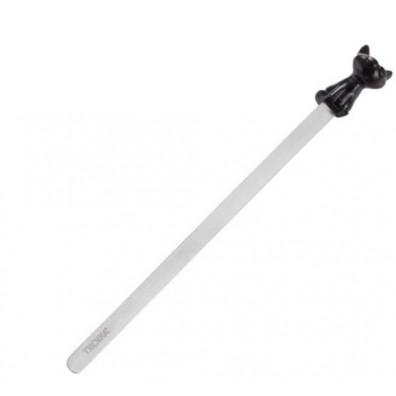 Закладка книжная Troika, черная Ровно