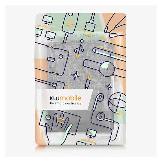Чохол книжка для e-ридера kwmobile сумісний з Kobo Aura ONE темно-синій шкіра канвас магнітне закривання ударозахисний Київ