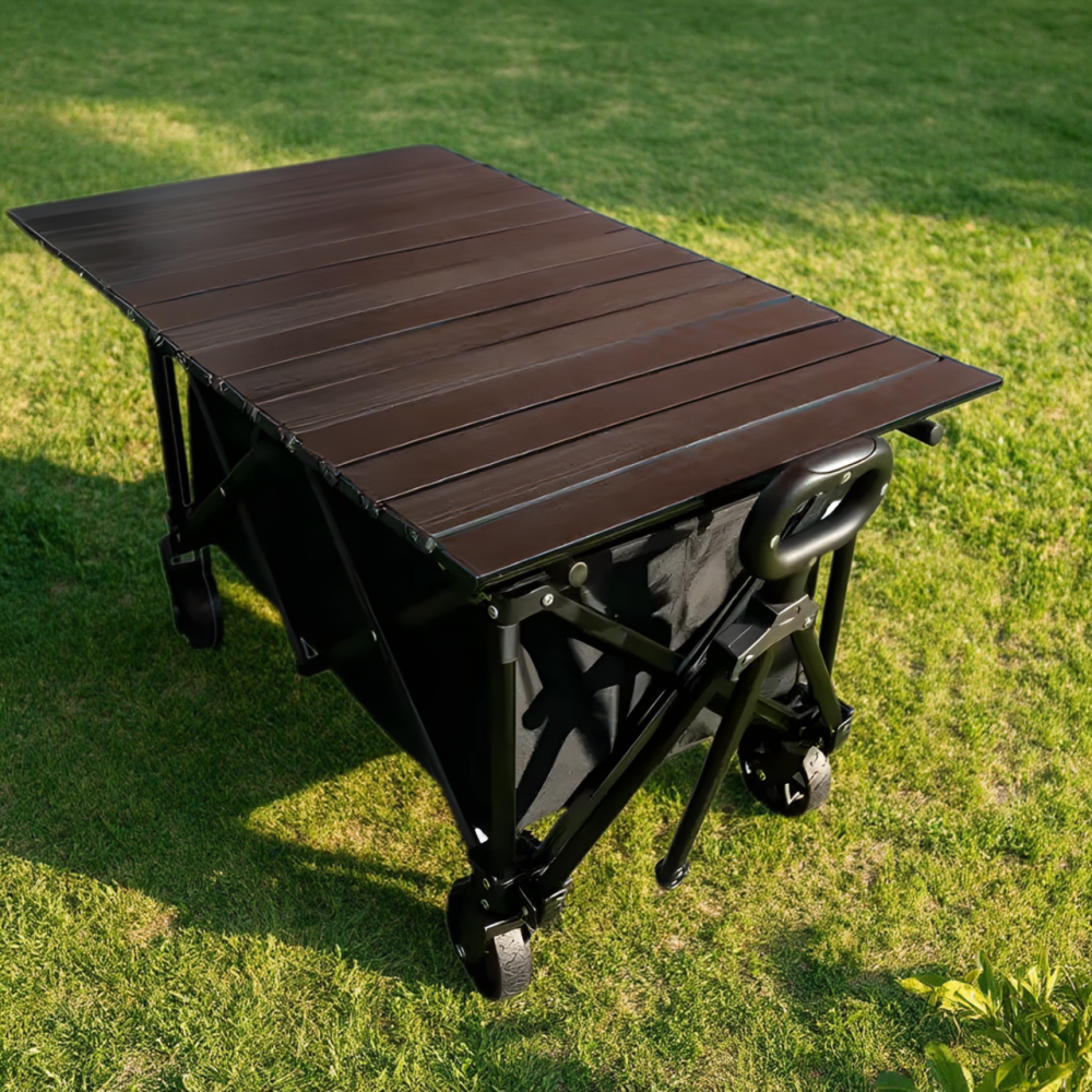 Стільниця для кемпінгового візка 78×45 см, складна, для відпочинку на природі, пікніка, риболовлі, залізна, під обідню зону, Кам'янець-Подільський - фото 12