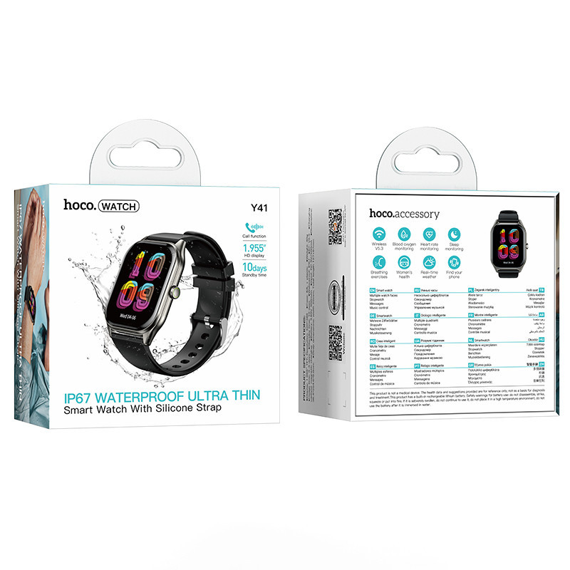 Смарт-часы HOCO Y41 Smart watch(call version) Black Одесса - изображение 2