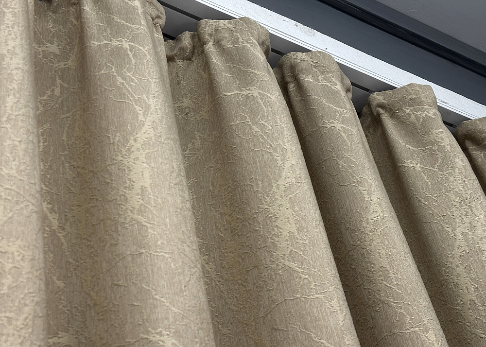 Комплект коротких штор VR-Textil Жакард Viva Marmo № 1787ш Бежевий 130х170 см 2 шт (35-0374) Київ - фото 8