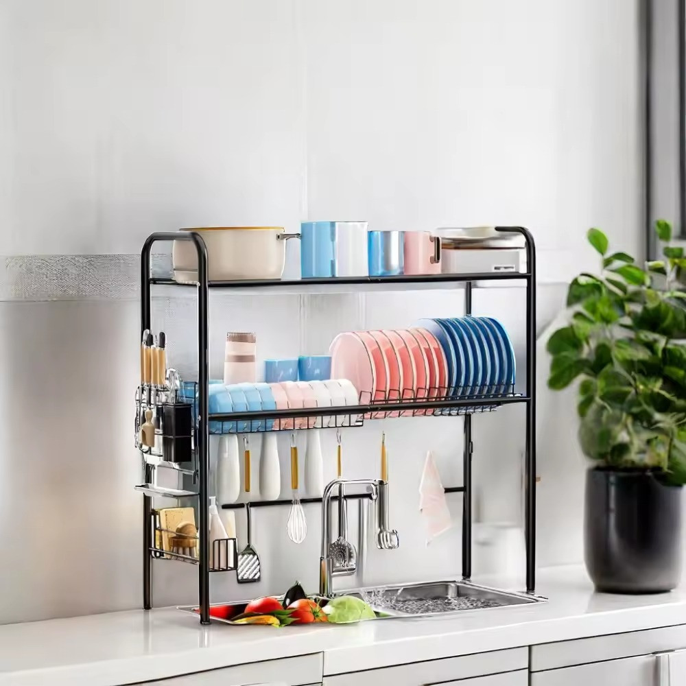 Металева чорна сушка для посуду Кам'янець-Подільський - фото 2