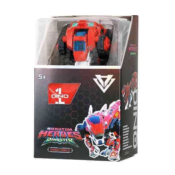 Динозавр-трансформер Dinoster - Червоний Раптор-бот Дніпро