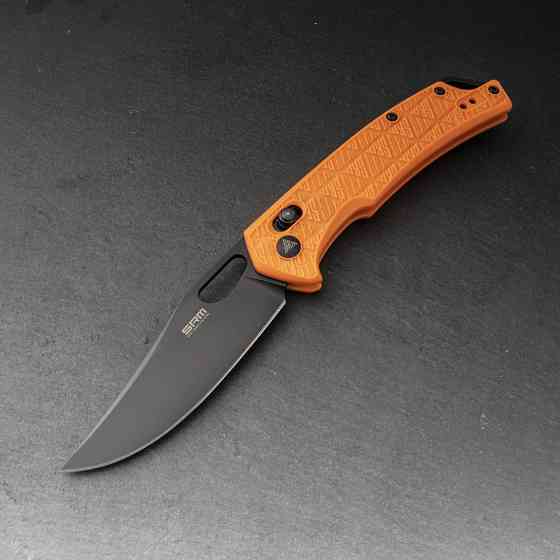 Ніж складаний туристичний SRM Retriever 9201-PJ (9 см) 8Cr13MoV / FRN помаранчевий Київ