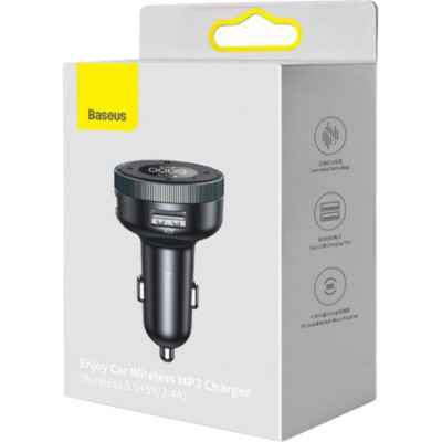 FM модулятор Baseus Baseus Enjoy Car Wireless MP3 Charger Black (CCLH-01) Вінниця - фото 5