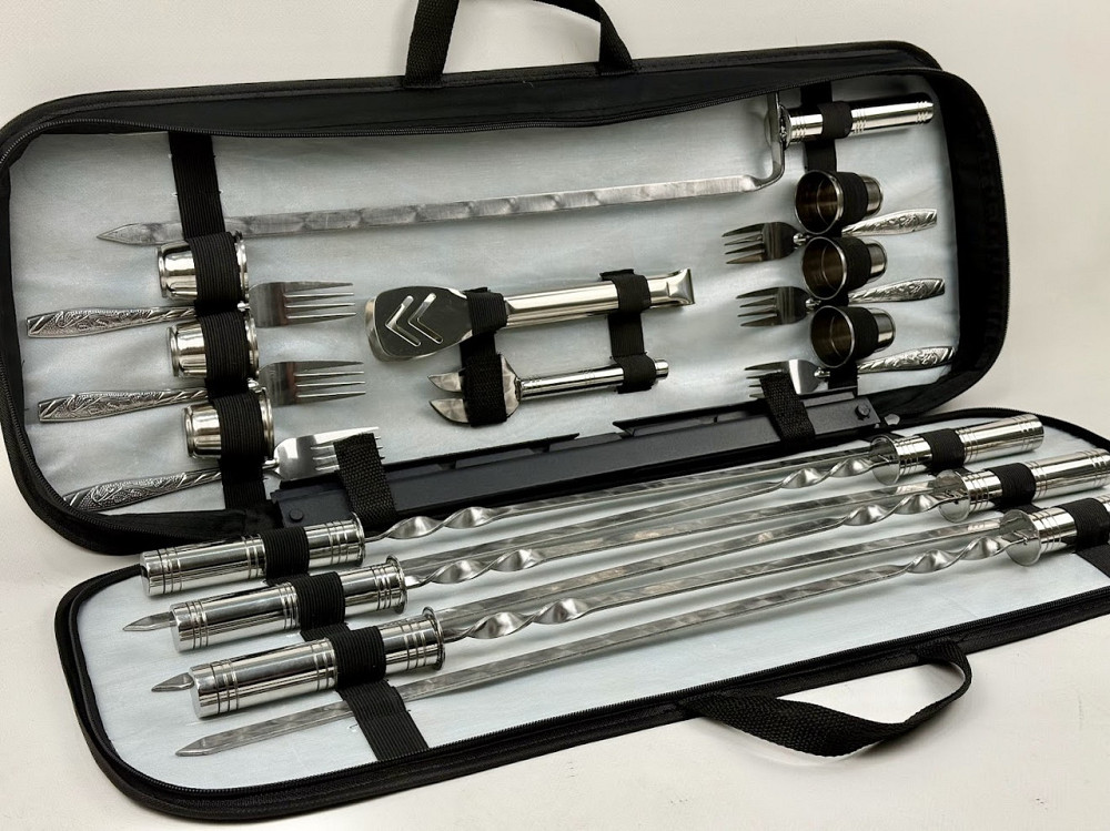 Подарунковий набір шампурів ПЛАНШЕТ No3 HAPPY DAYS Подарункові набори для шашлику Тернопіль - фото 9