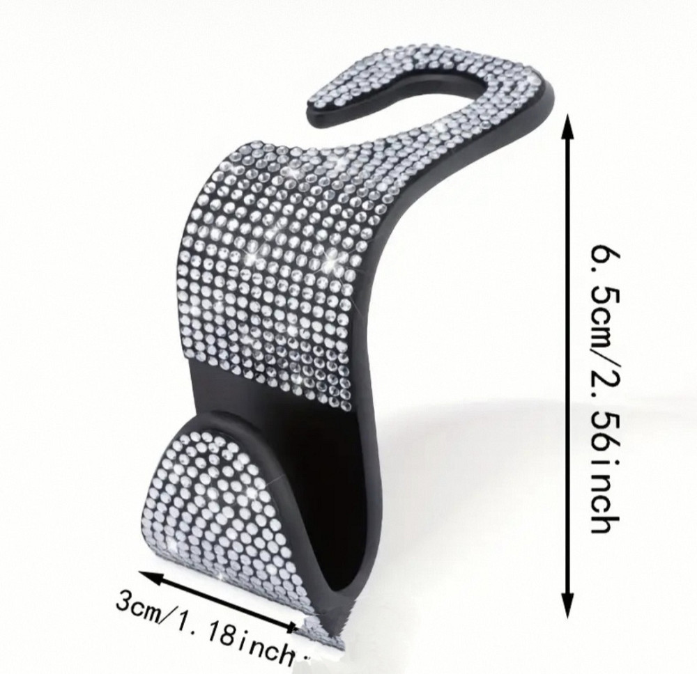 Гачки органайзери для підголовників в авто зі стразами 2 шт Сміла - фото 4