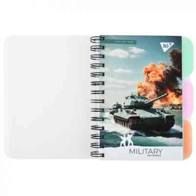 Блокнот Yes В6 Military 144 листа пластиковая обложка (681981) Винница