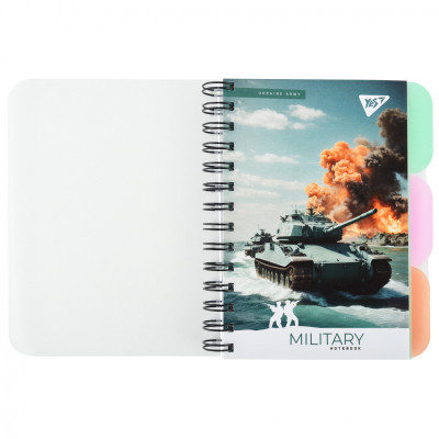 Блокнот Yes В6 Military 144 аркуша пластикова обкладинка (681981) Вінниця - фото 1