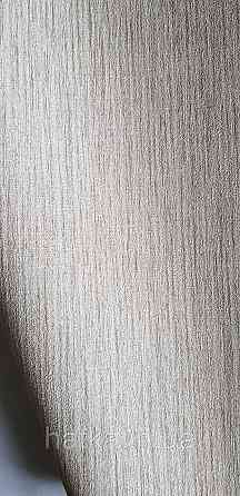 Шпалери вінілові на флізеліні Rasch Golden Hour метрові тонка смужка соломка під тканину світло-коричневі Київ