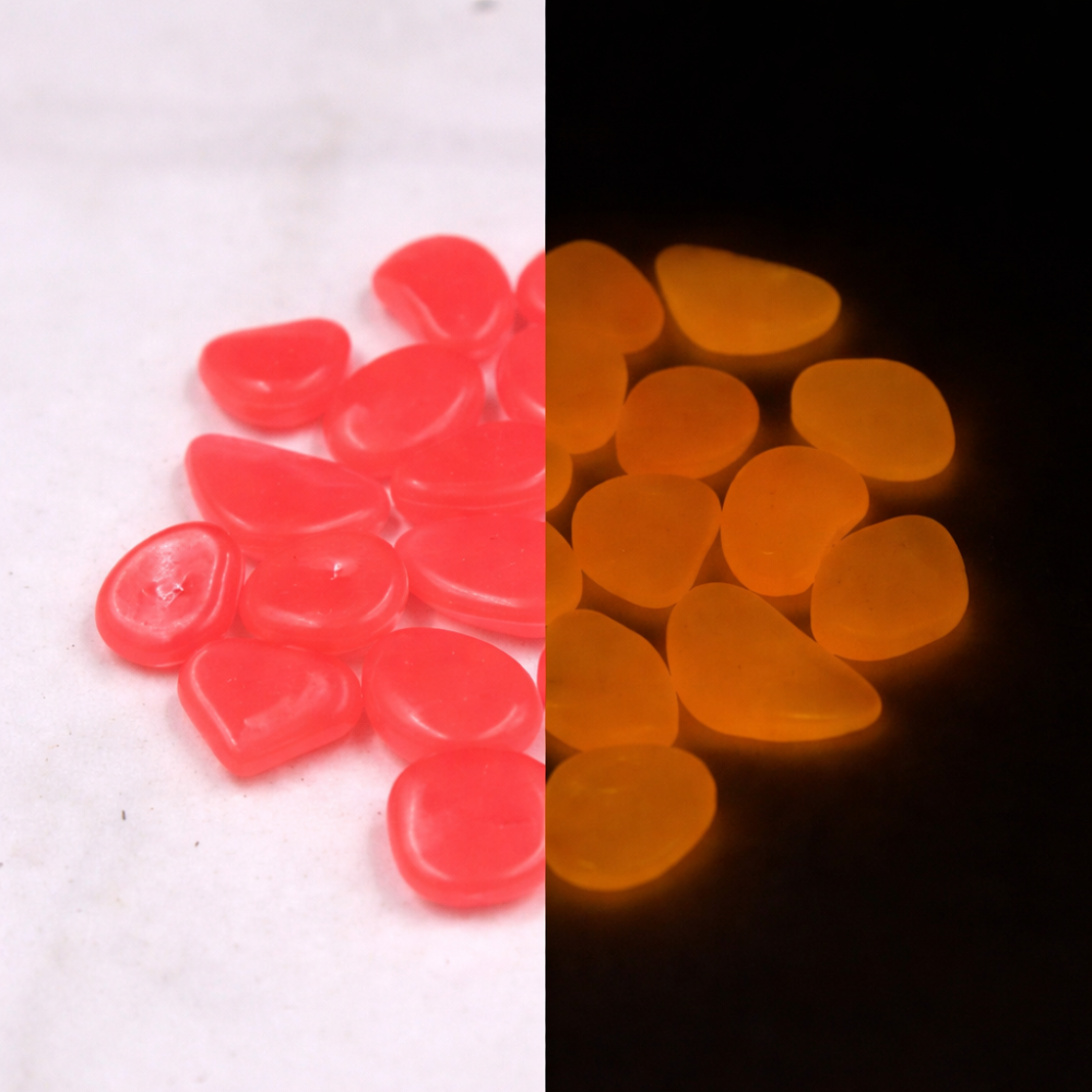 Люмінесцентні камінці декоративні 10 штук помаранчевий Київ - фото 7