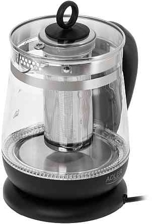 Електрочайник Adler AD 1299 1850-2200Вт/ 1.5л/ скло/ заварник/ встановлення температури/ чорний Вінниця