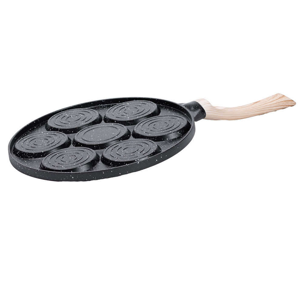 Сковорода зі смайликами на 7 секцій для млинців, оладок, яєць, сирників HP39583B Київ - фото 5