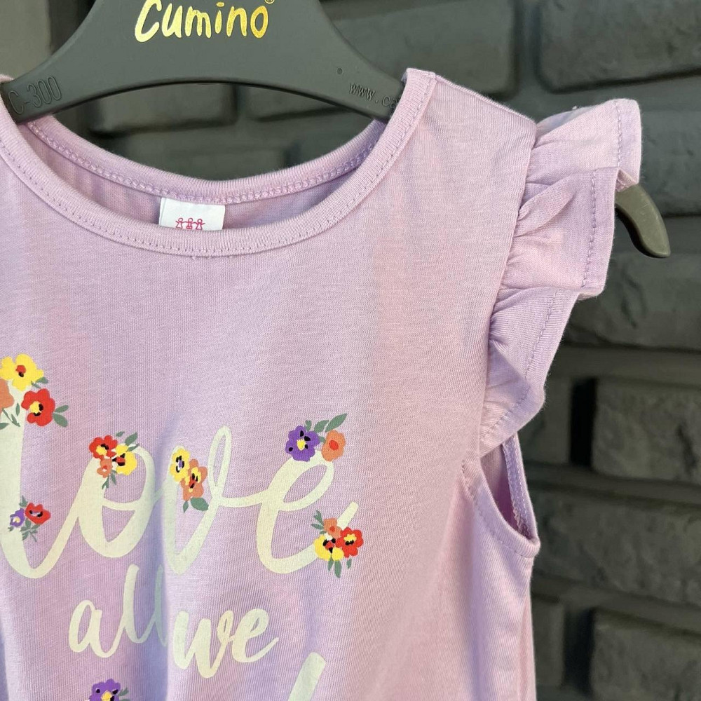 Дитяча Футболка для Дівчаток LC Waikiki Бузкова 9-12міс (74-80см) Київ - фото 2