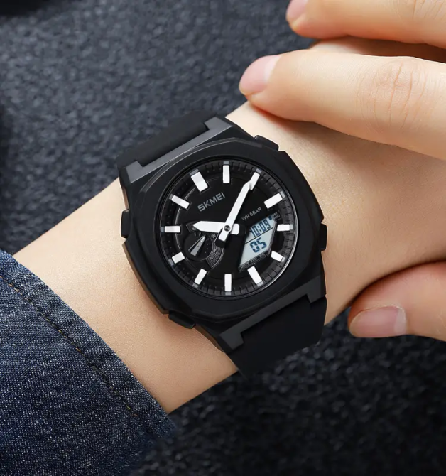 Часы мужские наручные Skmei 2091 (Черный/Белый/Белый) Киев - изображение 5