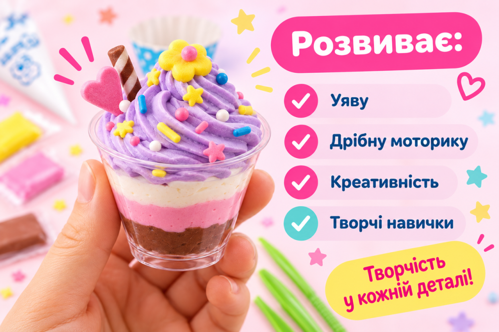 Набір для дітей для ліплення з повітряного пластиліну, дитячий для творчості та декоративного ліплення. Вік 3+ 714-2B Кам'янець-Подільський - фото 5