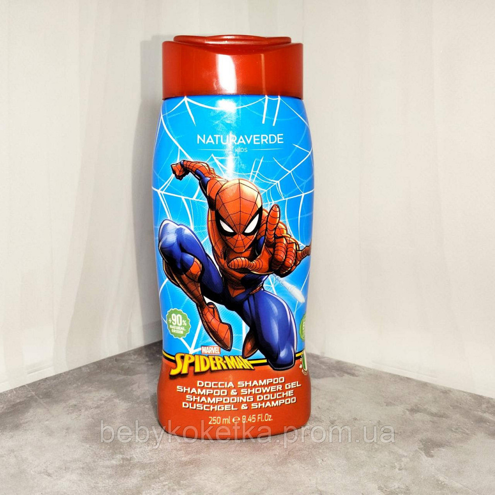 Детский гель для душа и шампунь 2 в 1 Marvel Spiderman 250 мл. Львов - изображение 1