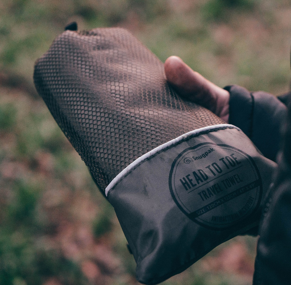 Туристичний Рушник швидкосохнучий 125х120 см з чохлом Snugpak "Handtuch Head to Toe" Olive Нововолинськ - фото 7