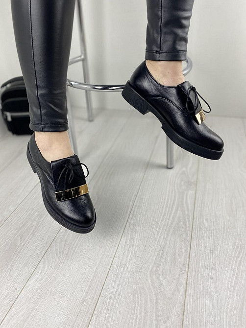 Olli Туфлі жіночі OLLI T-1-2450 чорні (весна-осінь, шкіра натуральна) (3238) Коломыя - изображение 3