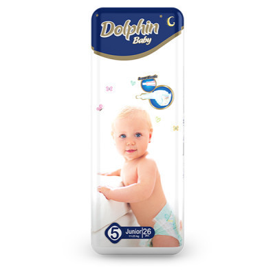Подгузники Dolphin Junior 11-25 кг 26 шт (8680131203406) Винница - изображение 1