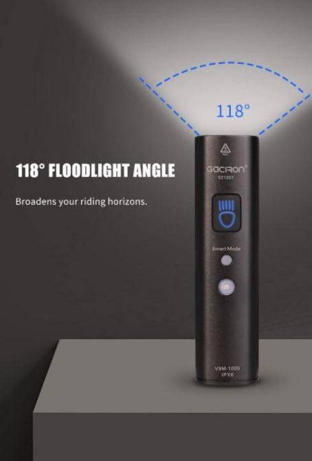 Велосипедный фонарь (велофара) Gaciron V9M-1000 Lumen USB батарея 4000mAh (Черный) Винница - изображение 6