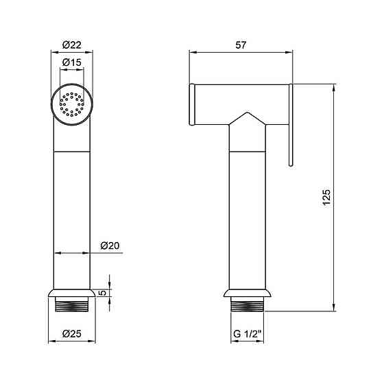 Лейка для биде Kroner KRM - C710 Киев