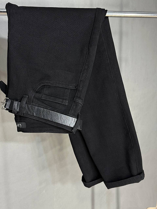 Джинси жіночі Ladyn 0199 MOM банани великі розміри батал чорні, чорний, 4О, 40, 115 см, 140 см Київ - фото 12