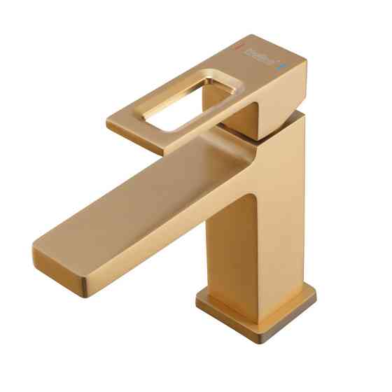 Змішувач для умивальника Haiba KANT 001 Brushed Gold (HB9605) Харків