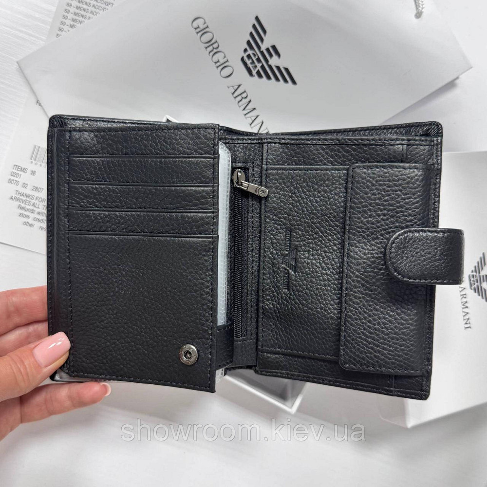 Чоловічий вертикальний брендовий гаманець на кнопці Lacoste (6602) Київ - фото 8