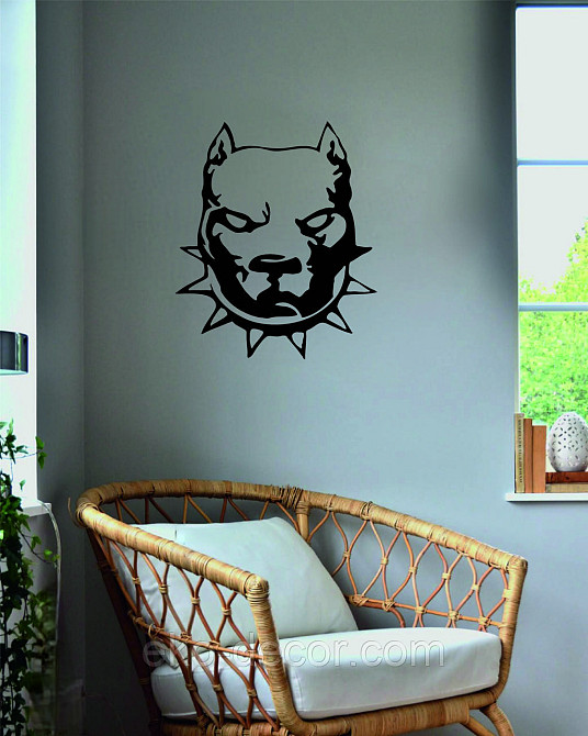 Декоративное настенное Панно «Питбуль», Декор на стену Киев - изображение 9