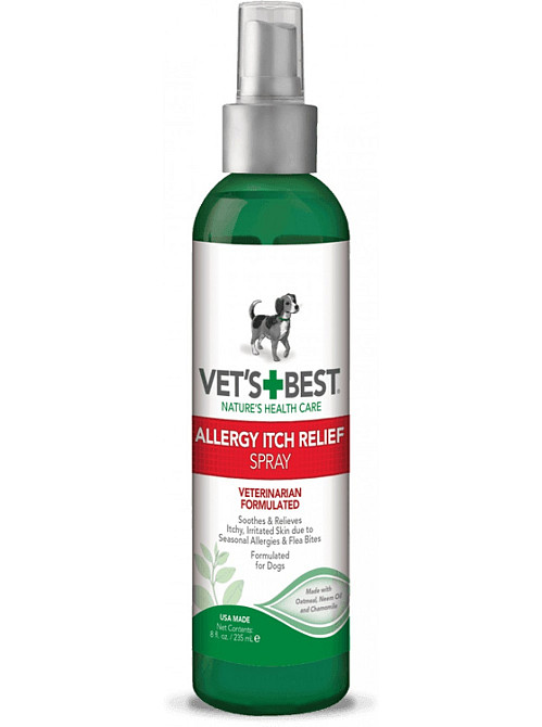 Vet`s Best Allergy Itch Relief Spray (Ветс Бест Алерджі Ітч Рельєф) спрей для собак від свербіння під час алергії Запоріжжя - фото 1