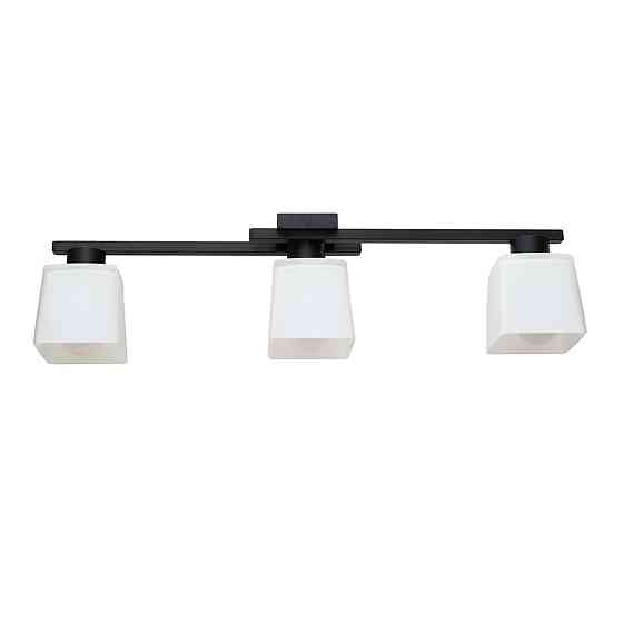 Люстра потолочная на три плафона MSK Electric Dublin под лампы Е27 черная NL 16610-3 BK Одесса