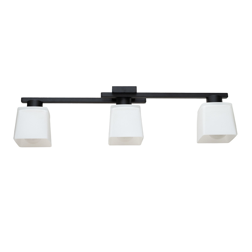 Люстра стельова на три плафони MSK Electric Dublin під лампи Е27 чорна NL 16610-3 BK Одеса - фото 2