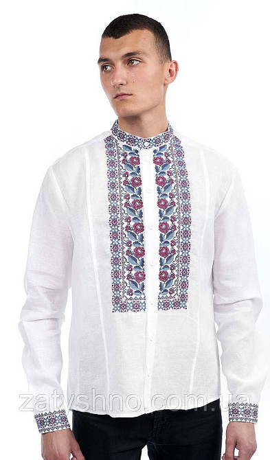 Стильна вишиванка чоловіча з красивим візерунком. Київ - фото 3