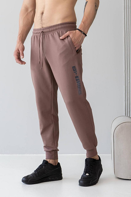 Штани джогери чоловічі TotalFit EM1 XXL, Коричневый Киев - изображение 5