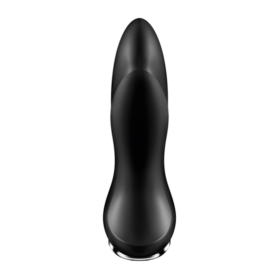 Анальный смарт-вибратор Rotator Plug 1+ с вибрацией и имитацией римминга, черный цвет Satisfyer (Германия) Sex Aura Киев
