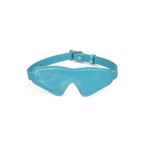 Маска на глаза Liebe Seele Blue Lamb Leather Blindfold with Velvet Lining Sex Aura Киев