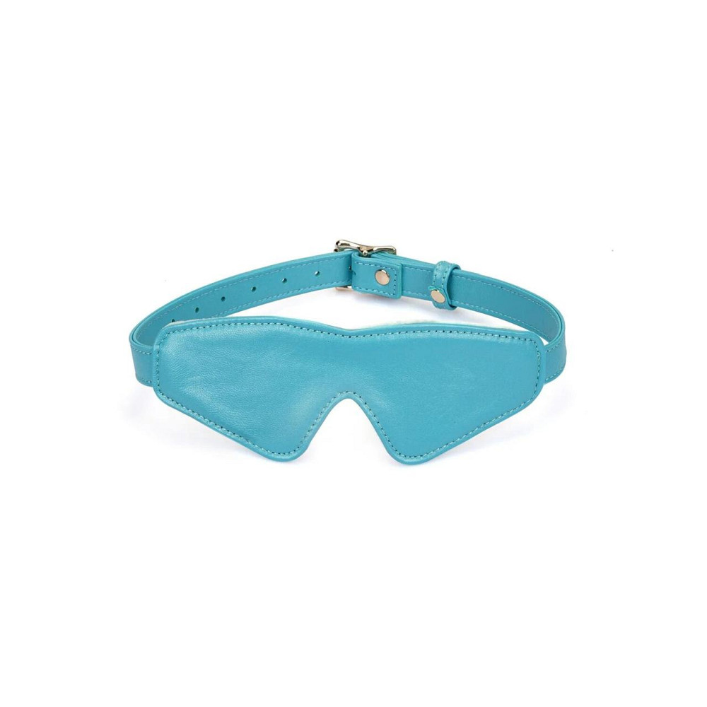 Маска на глаза Liebe Seele Blue Lamb Leather Blindfold with Velvet Lining Sex Aura Киев - изображение 1