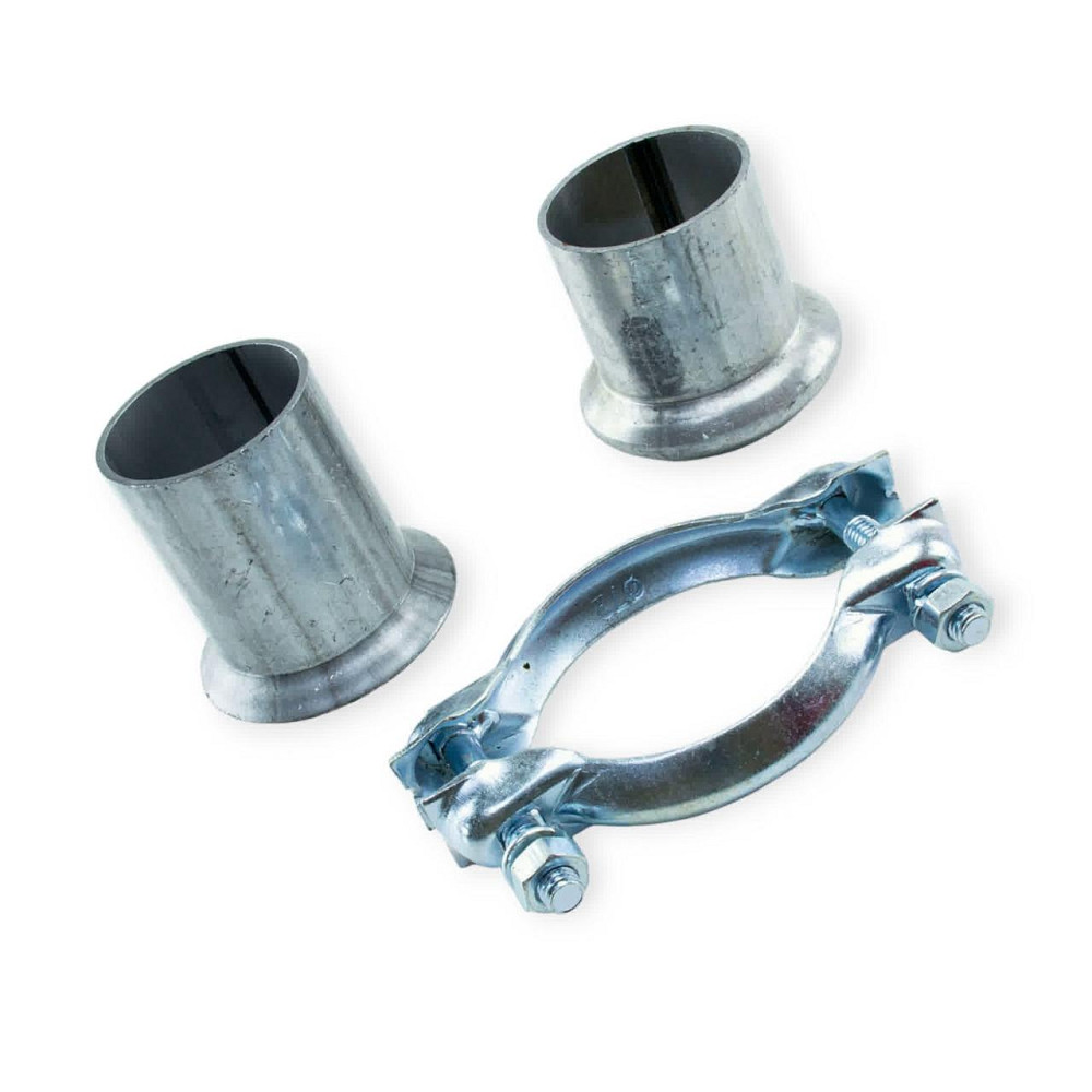 Хомут d=46 с патрубком FA1 (2 болта) глушителя Мукачево - изображение 1