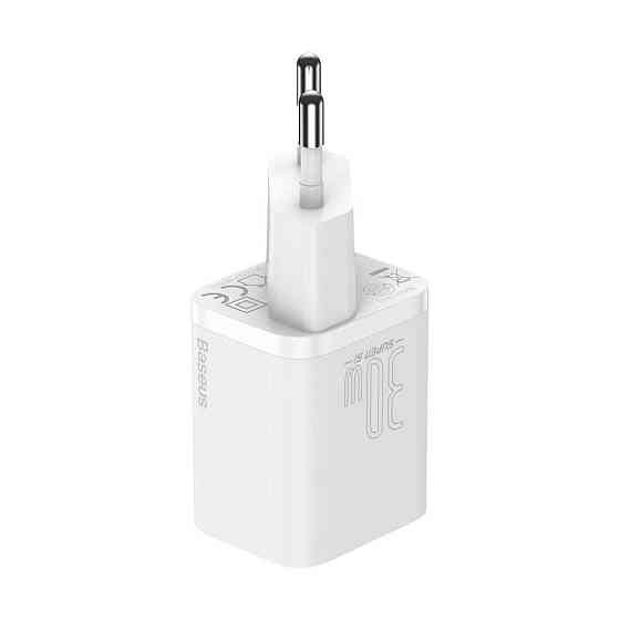 Мережевий зарядний пристрій Baseus Super Si quick charger IC 30W EU White Київ